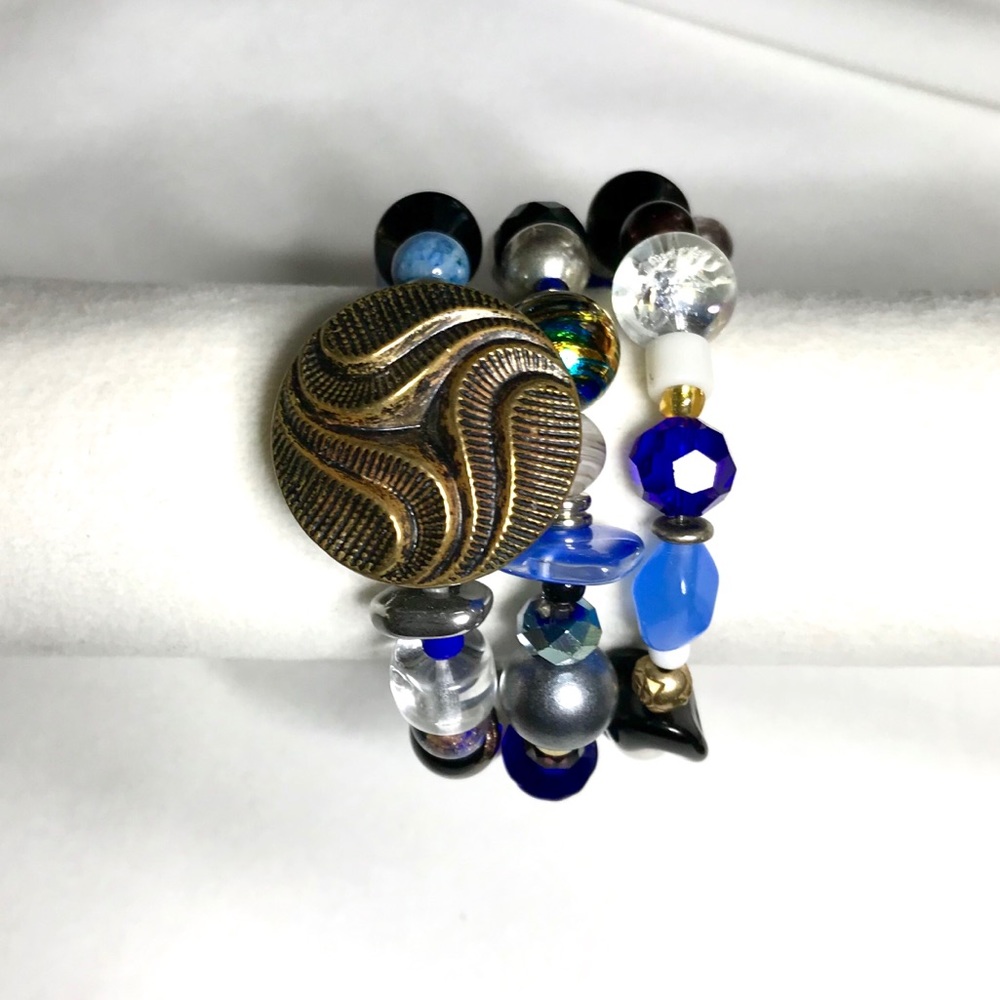 Handmade Bracelet with Vintage and Modern Elements (NB50-4H) - Picture 2 of 8